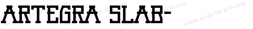 Artegra Slab字体转换